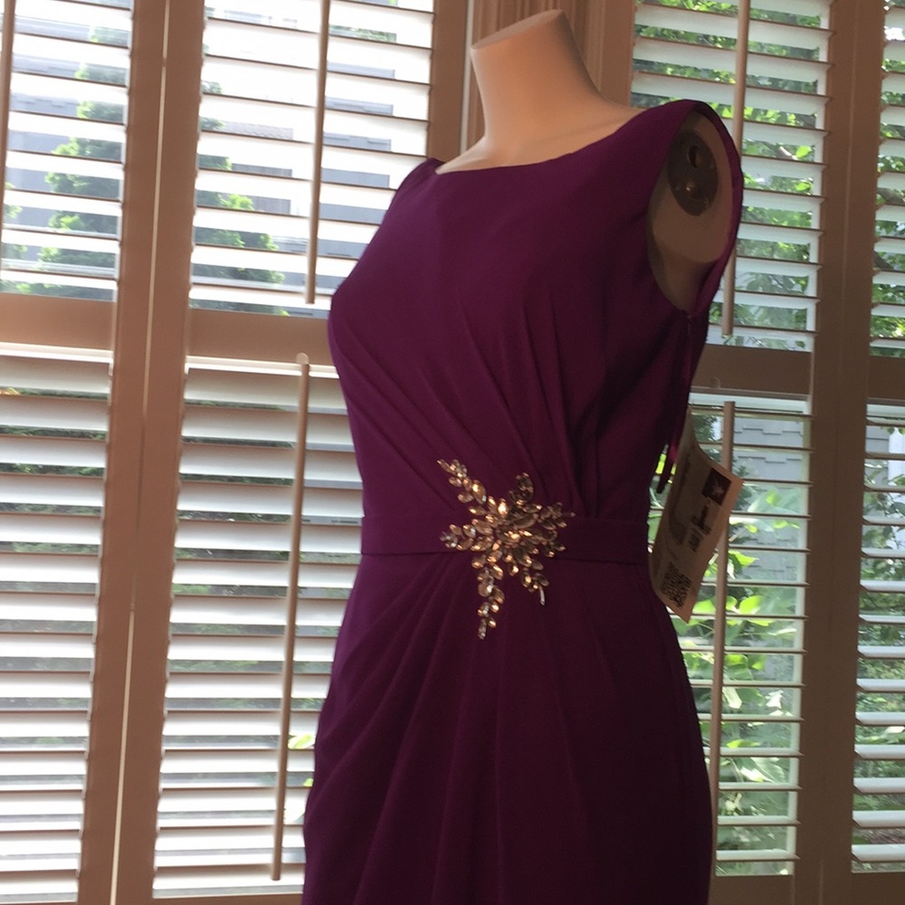 Formal Jeweled Purple Gown, never worn